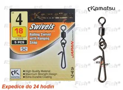 Wirbel mit Schnellwechsel Karabiner Kamatsu K-3018