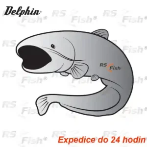 Aufkleber Delphin - Wels Silber