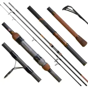 Angelrute Delphin Symbol Carper 360 cm - 3 lbs - 3 teile + zweite gratis