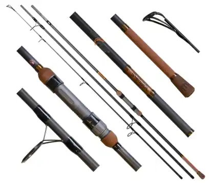 Angelrute Delphin Symbol Carper 360 cm - 3 lbs - 3 teile + zweite gratis