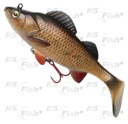 Ripper DAM Effzett Natural Perch Paddle Tail - farbe Chub