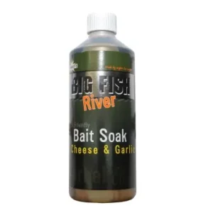Dynamite Baits Big Fish River Bait Soak Cheese & Garlic - 500 ml