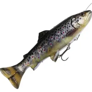 Ripper Savage Gear 4D Line Thru Pulse Tail Trout - farbe Brown Trout
