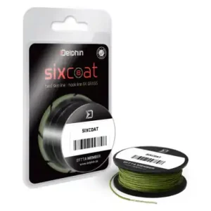 Geflochtene schnur Delphin SIXCOAT Skin - farbe gras - 13 m