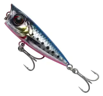 Wobbler Savage Gear 3D Minnow Popper - farbe Pink Belly Sardine PHP