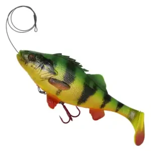 Ripper Savage Gear 4D Line Thru Perch Shad - farbe Firetiger