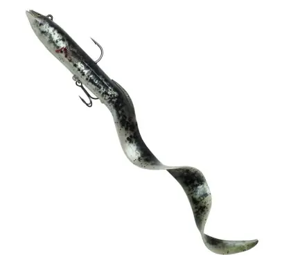 Savage Gear Gear 4D Real Eel - farbe Black Green Pearl