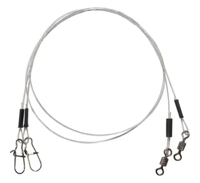 Vorfächer York Fluorocarbon - tragkraft 13,0 kg - wirbel - karabiner