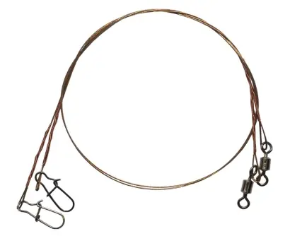 Stahlvorfächer York 1 x 19 - tragkraft 12,0 kg - wirbel - karabiner