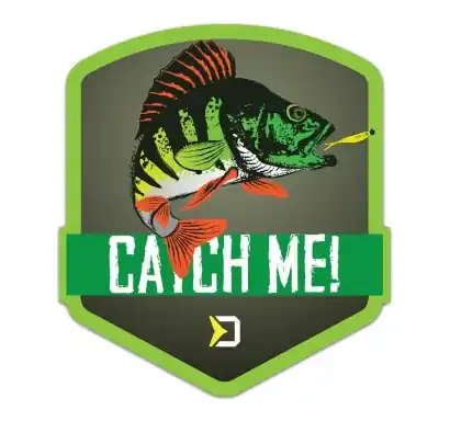 Aufkleber Delphin Catch Me! - Barsch