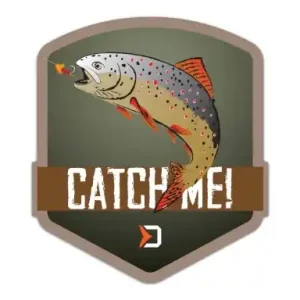 Aufkleber Delphin Catch Me! - Forelle