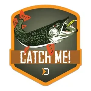Aufkleber Delphin Catch Me! - Hecht