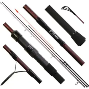 Angelrute Delphin Etna E3 Trip 390 cm - 3,5 lbs - 2 teile Tele FIX