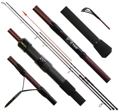 Angelrute Delphin Etna E3 Trip 390 cm - 3,5 lbs - 2 teile Tele FIX