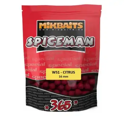 Boilies Mikbaits Spiceman WS1 - Zitrus - 1 kg
