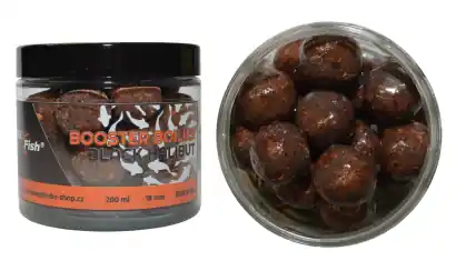 Boilies RS Fish BOOSTER - Schwarzer Heilbutt
