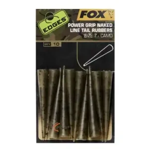 FOX Edges Camo Naked Line Tail Rubbers - Größe 10 CAC777