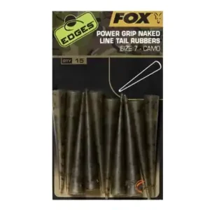 FOX Edges Camo Naked Line Tail Rubbers - Größe 7 CAC778