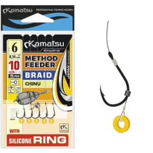 Vorfächer Kamatsu Method Feeder Braid - Chinu - Silicone Ring