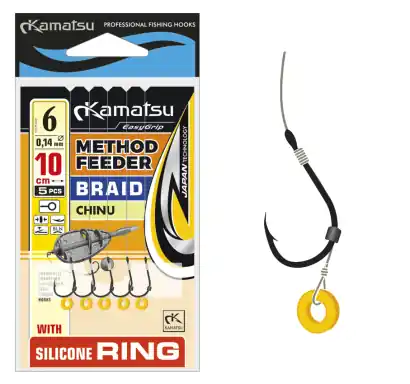 Vorfächer Kamatsu Method Feeder Braid - Chinu - Silicone Ring