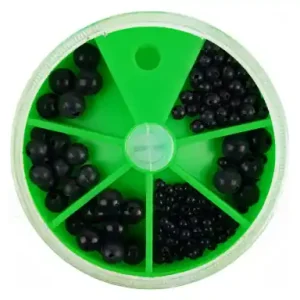 Rubber beads - farbe schwarz 85480