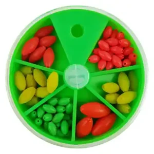 Plastic oval beads - farbmischung 67656