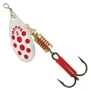 Spinner Mepps Aglia Decoree - farbe silber / rot punkte