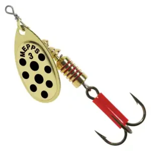 Spinner Mepps Aglia Decoree - farbe gold / schwarz punkte