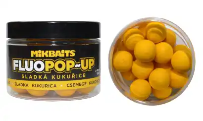 Boilies Mikbaits Fluo Pop-Up - Zuckermais - 18 mm