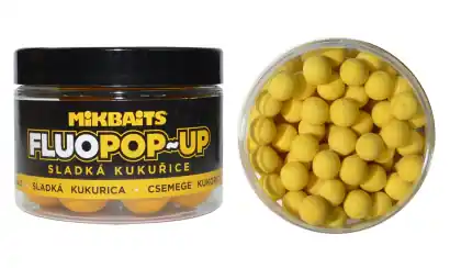 Boilies Mikbaits Mikbaits Fluo Pop-Up - Zuckermais - 10 mm