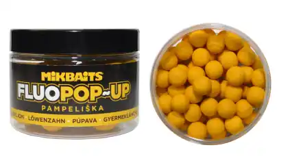Boilies Mikbaits Mikbaits Fluo Pop-Up - Löwenzahn - 10 mm