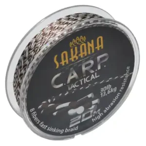 Geflochtene Schnur York Sakana C.A.R.P. Tactical - farbe braunweiß