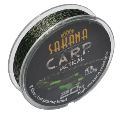 Geflochtene Schnur York Sakana C.A.R.P. Tactical - farbe grünbraun