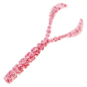 Mustad AJI Worm - Chiki - Chiki - farbe Clear Red Glitter (MAJI-CHK-1.7-3)