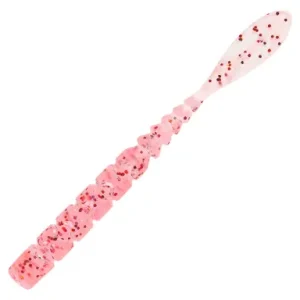 Mustad AJI Worm - Fla - Fla - farbe Clear Red Glitter (MAJI-FLA-2-3)