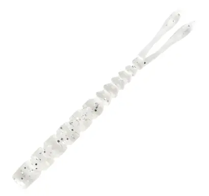 Mustad AJI Worm - Pilo - Pilo - farbe Clear Silver Glitter (MAJI-PILO-2-2)
