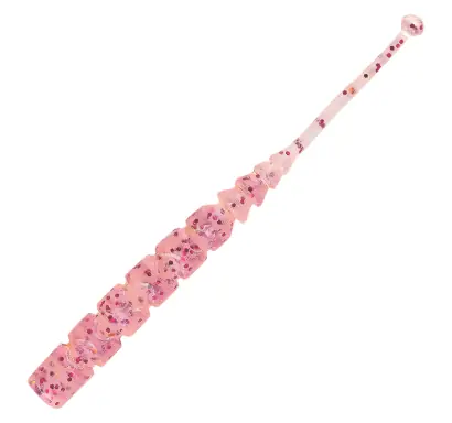 Mustad AJI Worm - Plu - Plu - farbe Clear Red Glitter (MAJI-PLU-2-3)