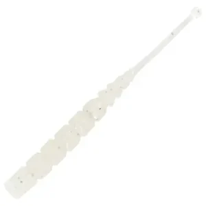 Mustad AJI Worm - Plu - Plu - farbe White Glow Glitter (MAJI-PLU-2-7)