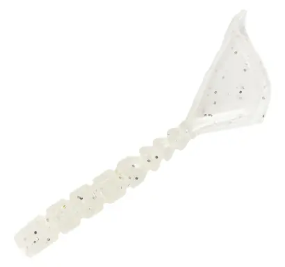 Mustad AJI Worm - Hila - Hila - barva White Glow Glitter (MAJI-HILA-1.7-7)