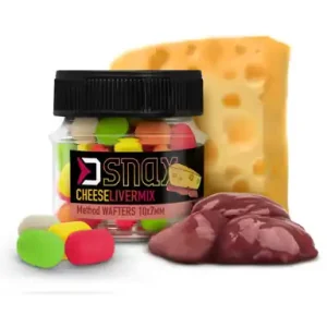 Boilies Delphin MIX D SNAX WAFT - Käse / Leber