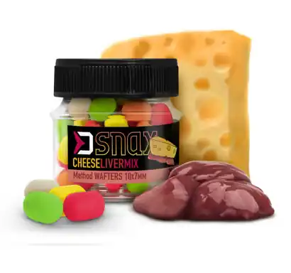 Boilies Delphin MIX D SNAX WAFT - Käse / Leber