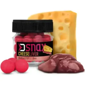 Boilies Delphin D SNAX POP - Käse / Leber