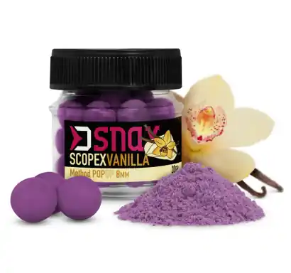 Boilies Delphin D SNAX POP - Scopex / Vanille