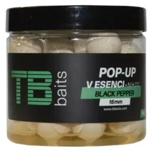 Boilies TB Baits POP-UP Black Pepper + NHDC - Ø 12 mm