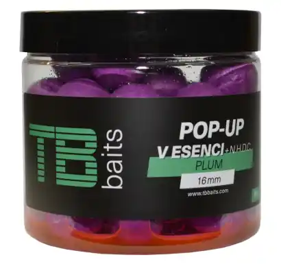 Boilies TB Baits POP-UP Plum + NHDC - Ø 12 mm