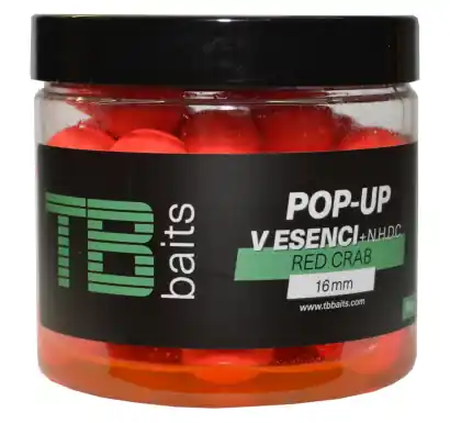 Boilies TB Baits POP-UP Red Crab + NHDC - Ø 12 mm