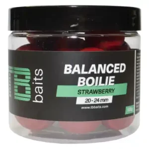Balanced boilies TB Baits + attraktor - Strawberry - Ø 20 - 24 mm