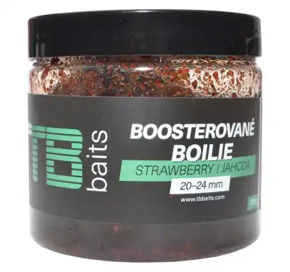 Boostered boilies TB Baits - Strawberry - Ø 20 - 24 mm