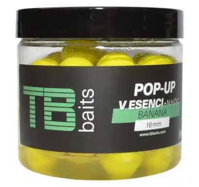 Boilies TB Baits POP-UP Banana + NHDC - Ø 12 mm