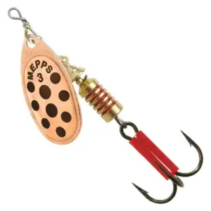 Spinner Mepps Aglia Decoree - farbe kupfer / schwarz punkte